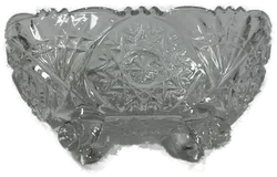 Süßigkeitenschale Glas ovel 15 cm lang - Bild 1