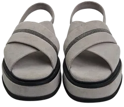 FABIANA FILIPPI Damen Sandalen, grau - Gr. 37 - Bild 4