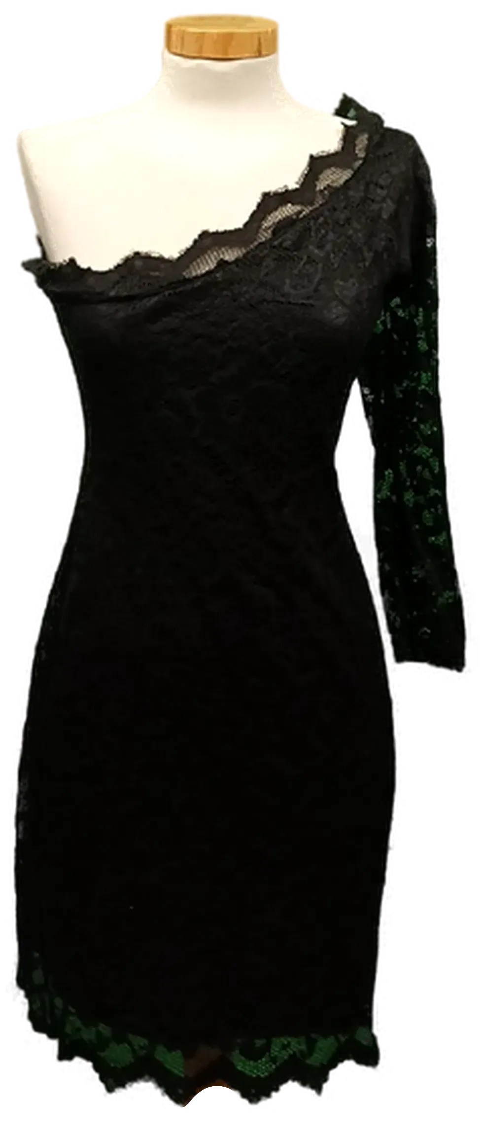 Miocelli Damen Spitzen-Midikleid schwarz Gr. 36 - Bild 4