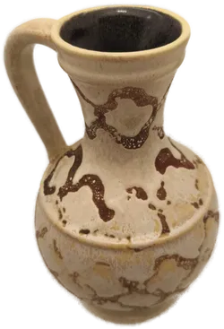 Henkelvase beige, Fat Lava, Vintage, Midcentury, Keramik - Bild 2