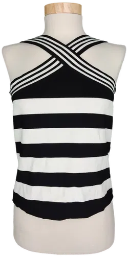 Heine Damen Stricktop schwarz/weiß gestreift - 42 - Bild 1