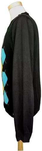 Volcom Herren Pullover schwarz mit Karo - M – Bild 3