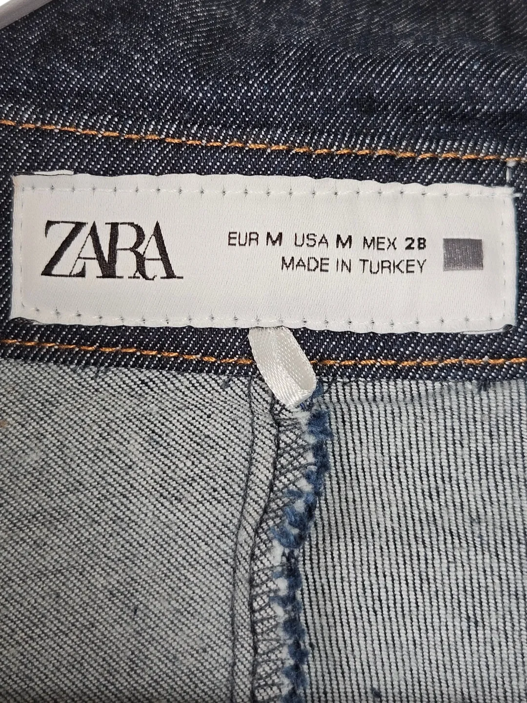 ZARA Damen Hemdblusenkleid, dunkelblau - Gr. M / 38 – Bild 5