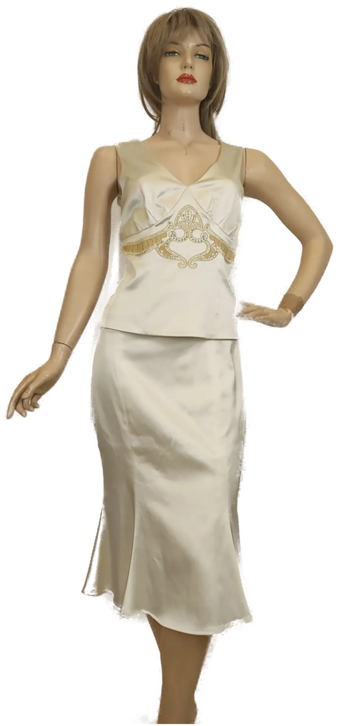 Pompöös Harald Glöckler Damen Set (3teilig) creme Gr. 38 – Bild 3
