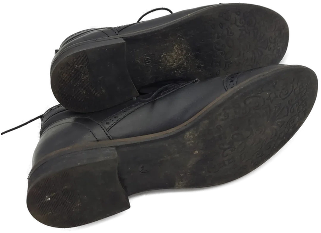 Schuhe "Venturini", halbhoch, schwarz, Größe 40 – Bild 4