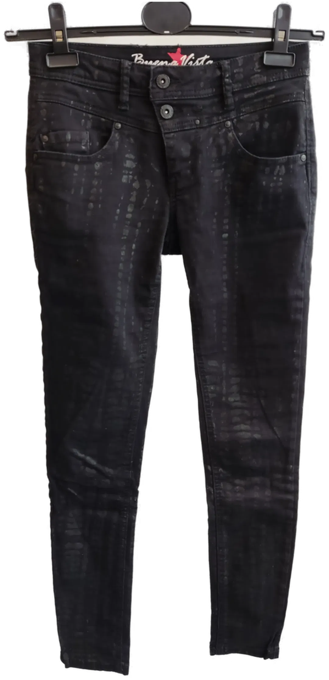 Buena Vista Damenjeans schwarz (Schlangenmuster) - Gr. W27  - Bild 4