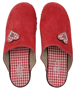 Alpenglück Damen Clog, rot/braun - Gr. 40 - Bild 4