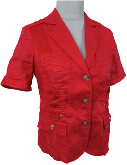 Bonita, Kurzarm-Blazer, Gr. 38, Leinen - Bild 3