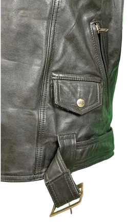 IXS Herren Leder Motorradjacke Biker Basics schwarz Gr. L - Bild 5