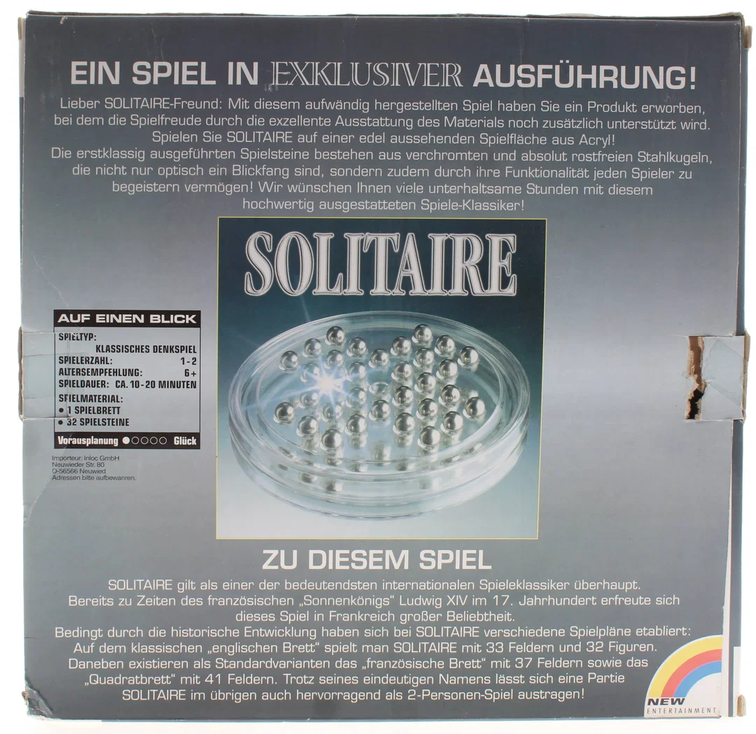 "Solitaire" – exklusives Denkspiel mit Glaskugel-Design | New Entertainment – Bild 2