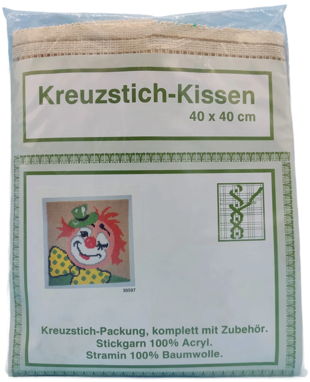 Kreuzstich-Kissen 40 x 40 cm – Bild 1