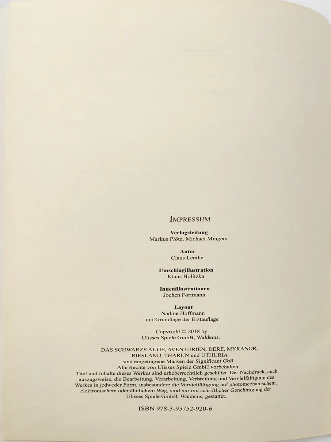 DSA1 - Borbarads Fluch oder die Hieroglyphen des Grauens - Ein Solo-Abenteuer - Claus Lenthe – Bild 2