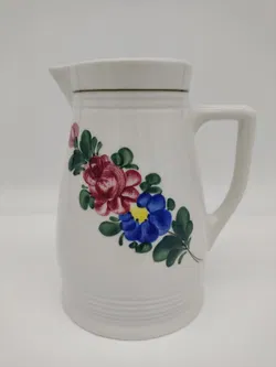 Lilien Porzellan - Kleines Set - Fleisch/Suppenteller & Krug 'Alpenflora', 8 Teile - Bild 8