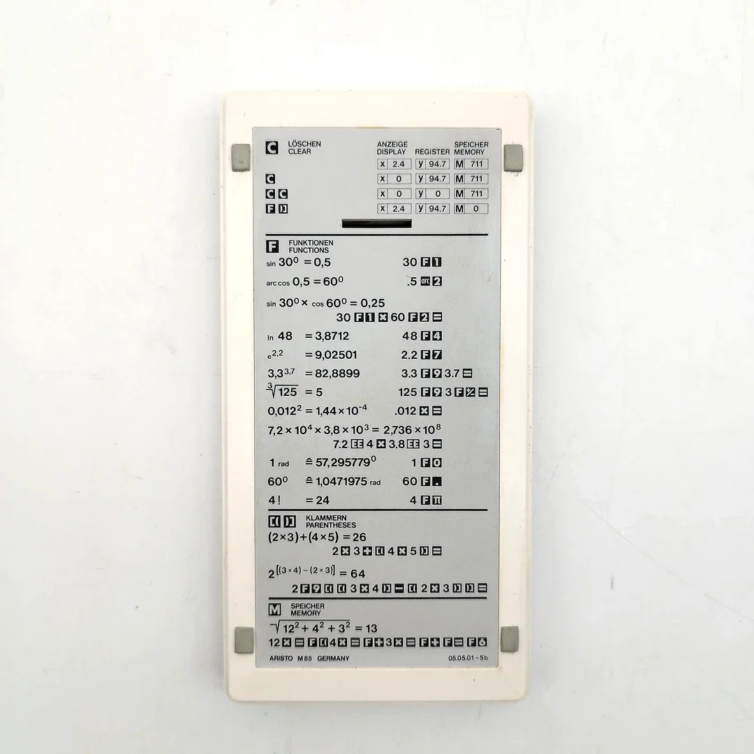 Vintage Taschenrechner, Aristo M 85 S  – Bild 4