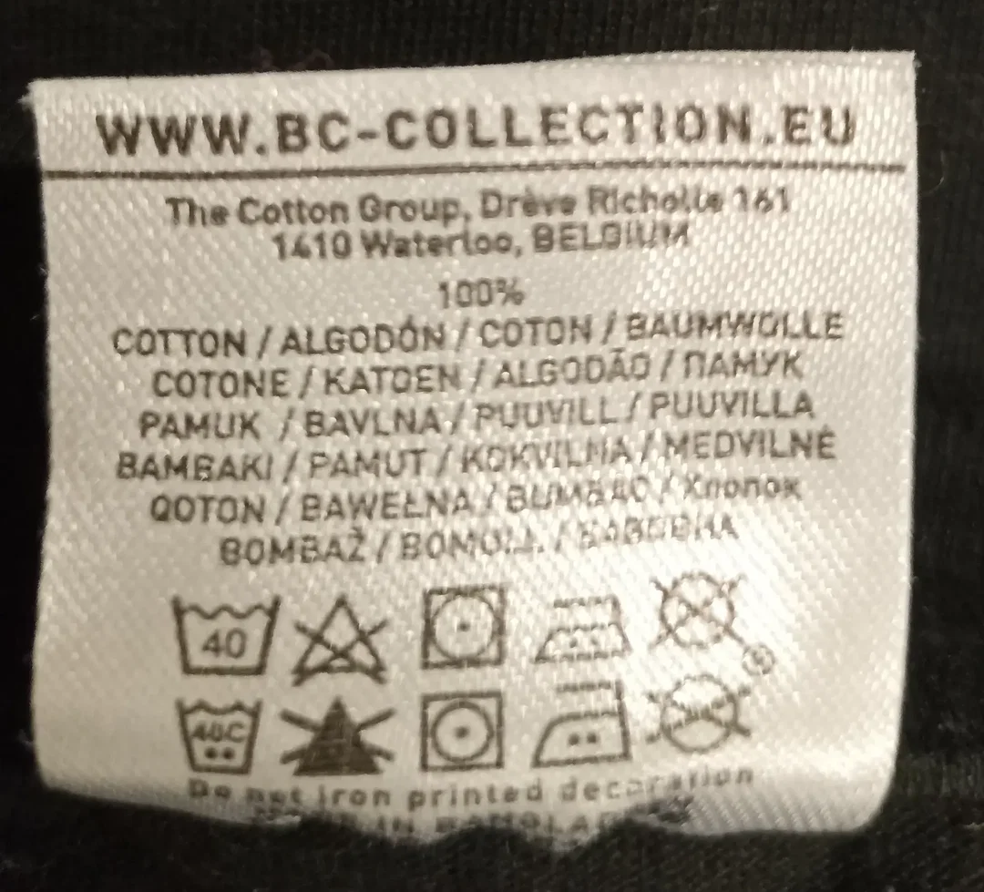 B&C Herrenshirt schwarz Gr. L – Bild 4