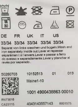 Boss Herren Hose grau Gr. 33/30 - Bild 6