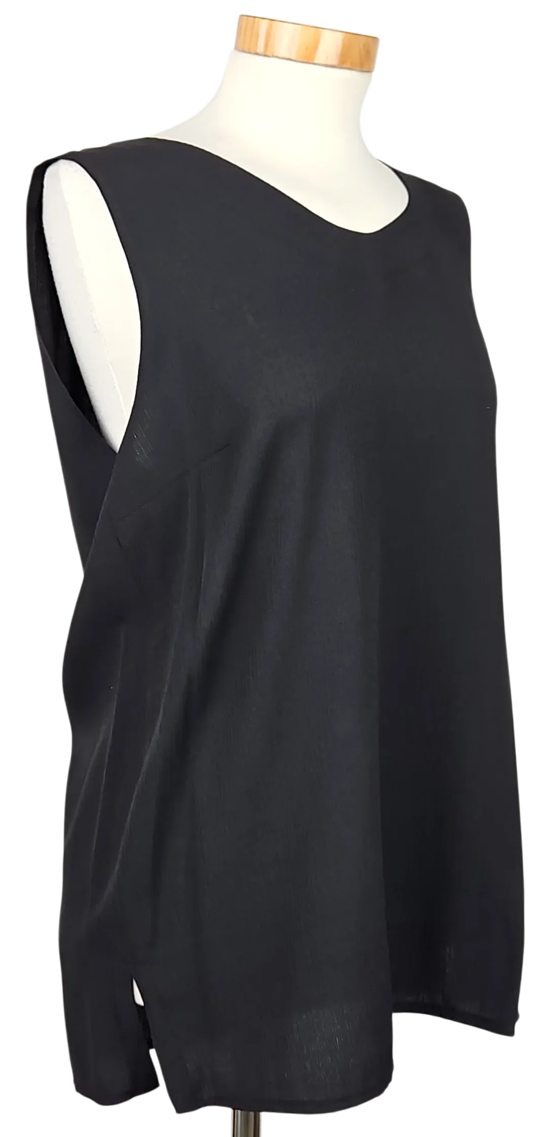 Rena Moden Vintage Damen Top, schwarz - Gr. L  – Bild 3
