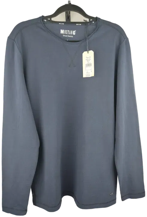 Mustang Herren Shirt Langarm blau - L/50 - Bild 1
