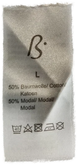 Bonita Hemdbluse L in Weiß-Beige-Braun | Casual-Vintage – Vorschau 5