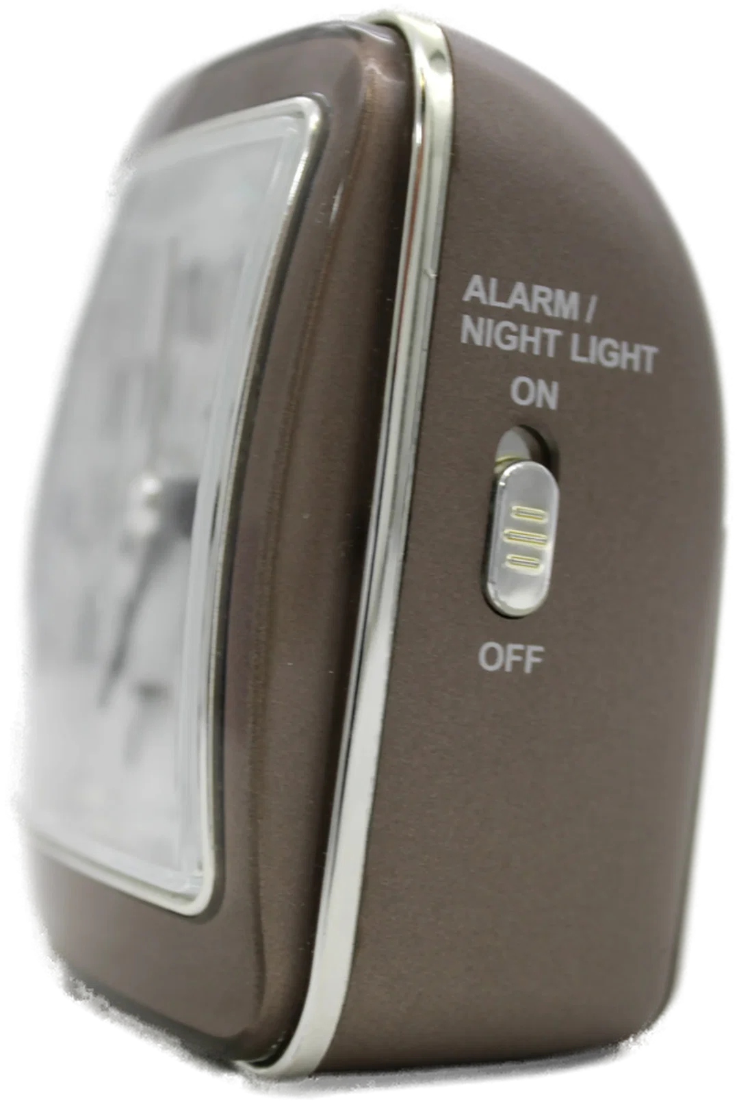 Pollmann Quartz Wecker – braun, mit Alarm & Nachtlicht – Bild 3