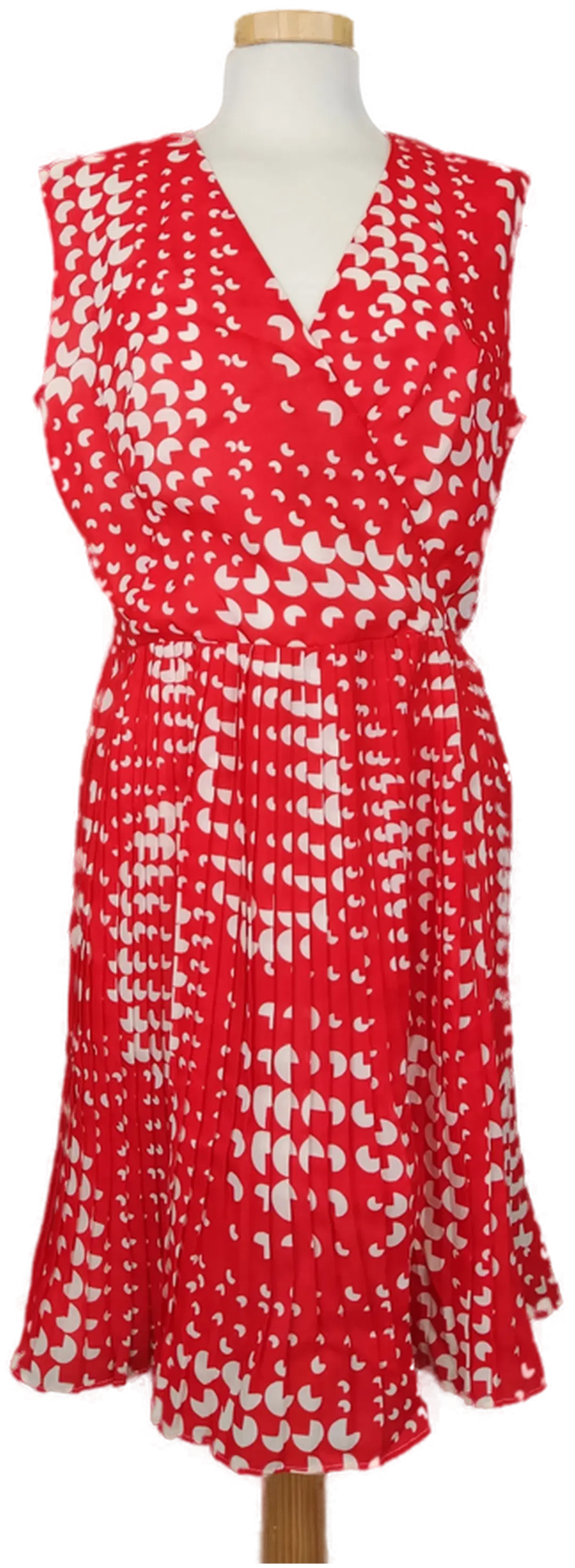 Retro Kleid rot/weiß gemustert - L/40 - Bild 3