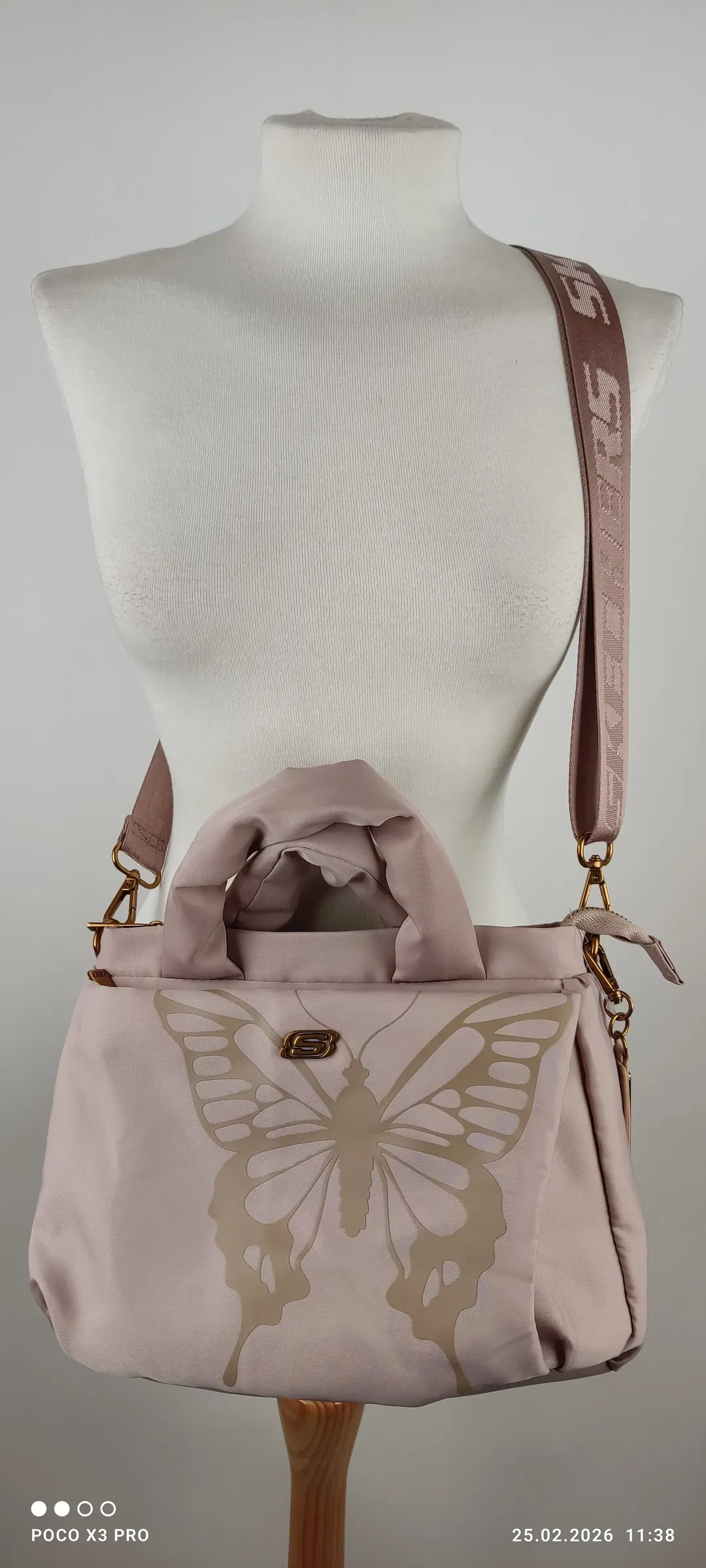 Skechers Handtasche Beige mit Schultergurt - Bild 1