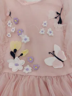 So cute Kinder Kleid rosa Gr. 98 - Bild 3