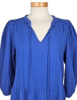 VERO MODA Damen Midikleid, blau - Gr. S  - Bild 4