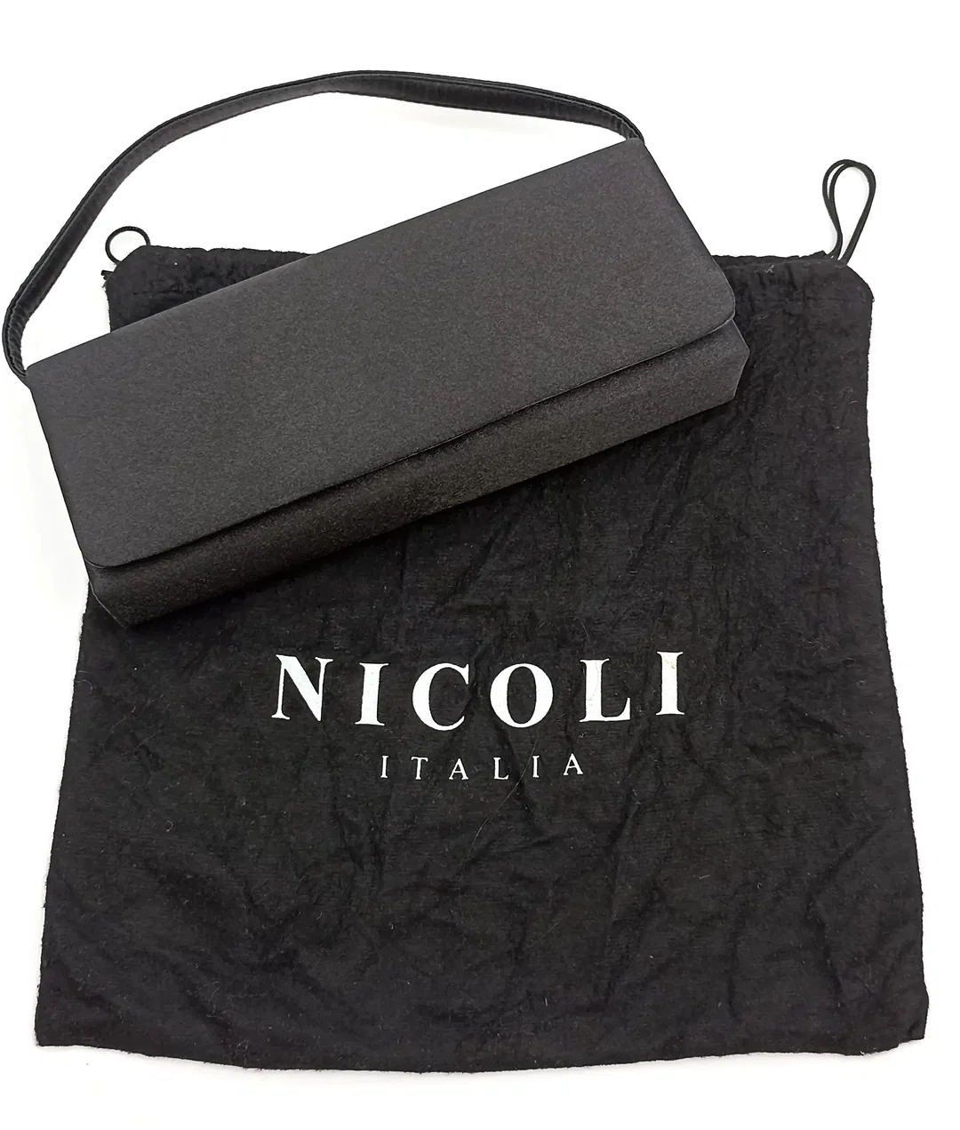 Nicoli Damen Clutch schwarz – Bild 10