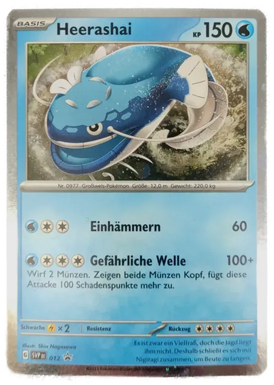 Pokémon Sammelkarte Basis Heerashai - Bild 1