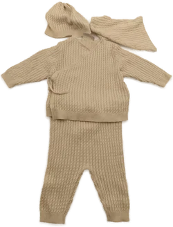 Baby Kleidungsset gestrickt, Gr. 50/56