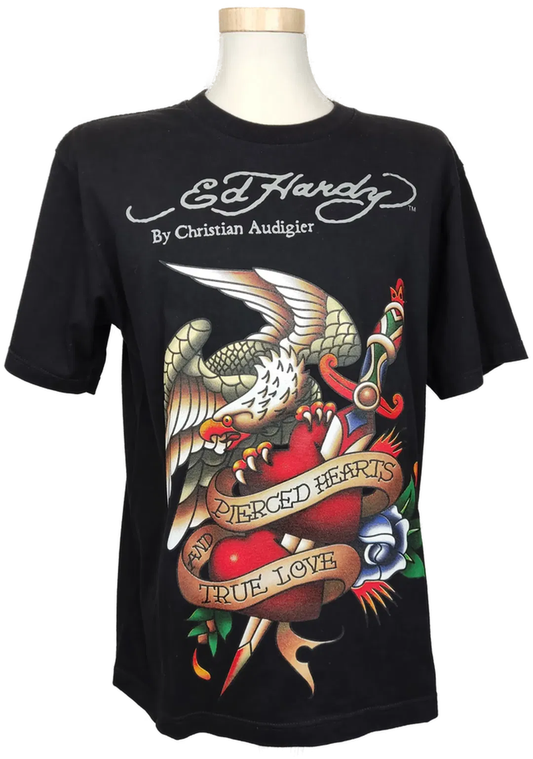 Ed Hardy Herren T-Shirt schwarz Gr. XL - Bild 1