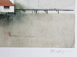 ERNST BALLUF - Schloss Orth - Lithographie  - Bild 5