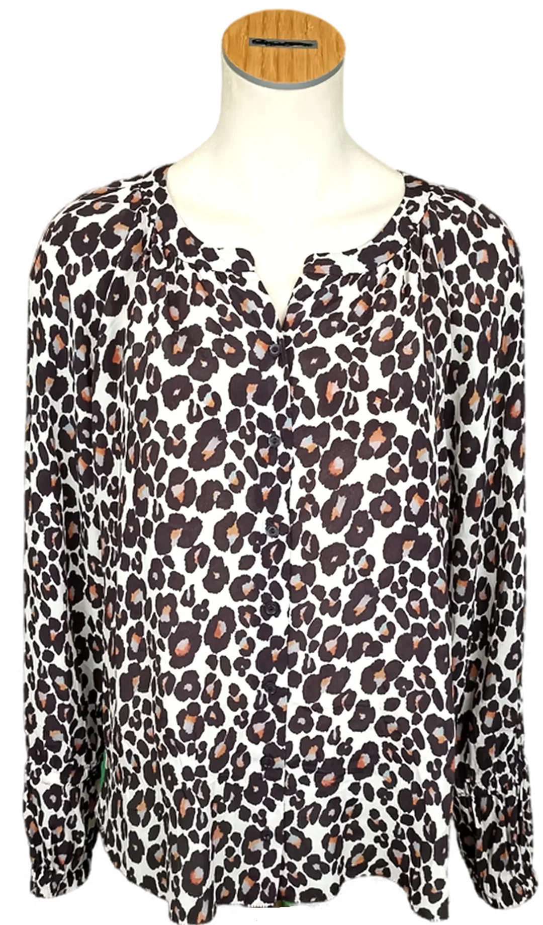 Marc Cain Damenbluse Leoprint Gr. L – Bild 1