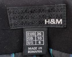 H&M Damen-Blazer, schwarz - Gr. 36 - Bild 4