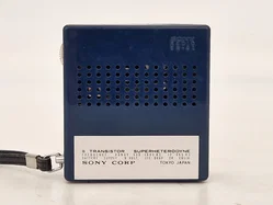 Sony Vintage 8 Transistor Taschenradio (AM/Mittelwelle) - Dunkelblau/Silber - Bild 5