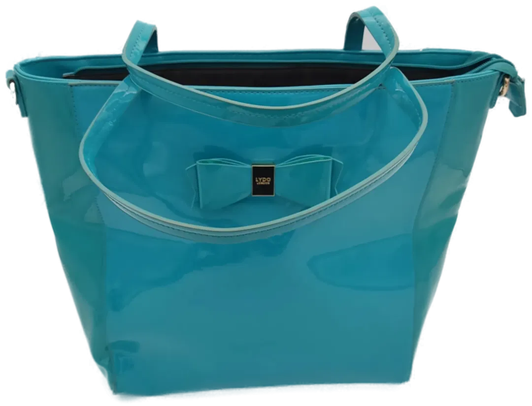 LYDC London Shopper in Lackoptik, türkis - Bild 4