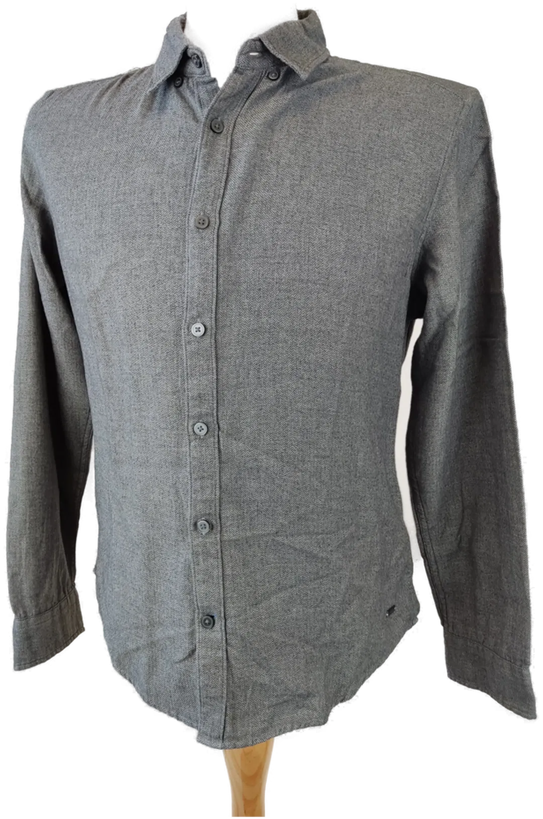 Esprit Herrenhemd dunkelgrau - M (Slim fit) - Bild 1