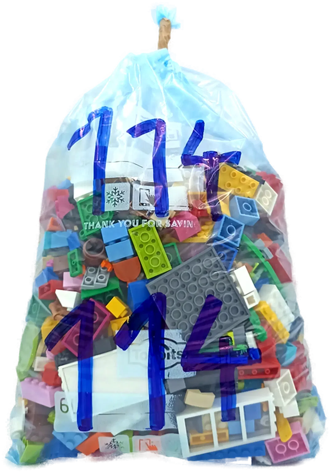 1,5 Kilo Lego Steine gemischt - Bild 4