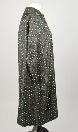 'S MaxMara Midikleid bemustert - Gr. 40 / 100% Seide - Bild 2