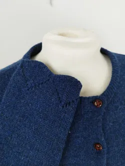 Laura Ashley - Strickjacke in blau aus reiner Wolle in Gr. M - Bild 6