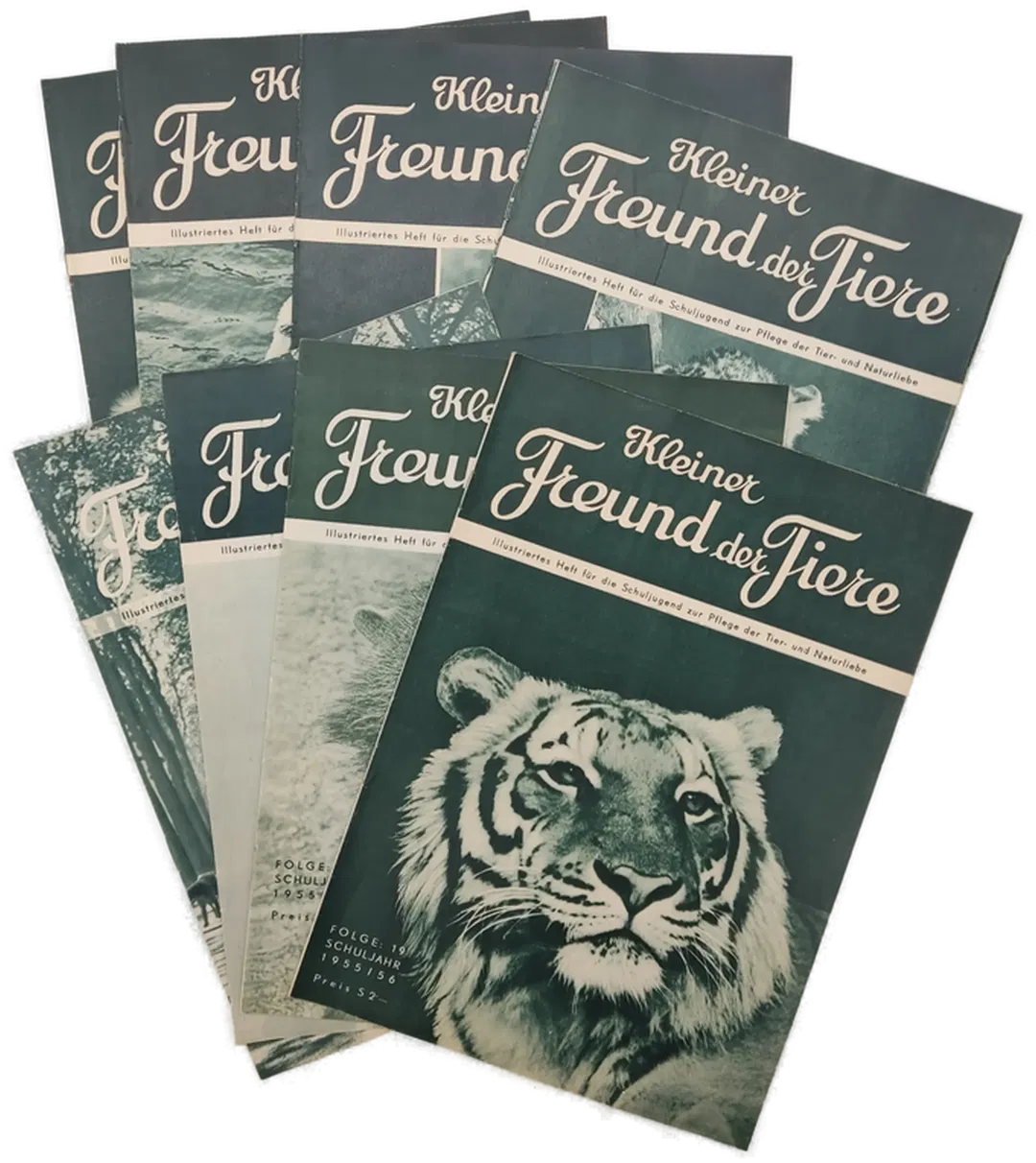 Zeitschrift Kleiner Freund der Tiere 1953 - 1956 - 8 Ausgaben - Bild 1