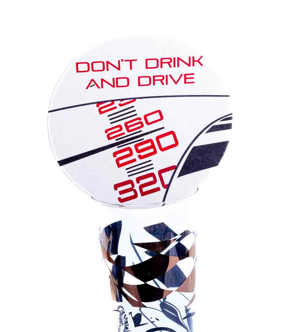 Ritzenhoff Black Label Design Bierglas 0,3 mit Bierdeckeln Design "Don't Drink and drive" – Bild 4