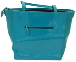 LYDC London Shopper in Lackoptik, türkis – Vorschau 2