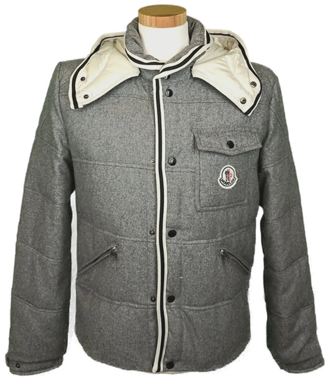 Moncler Herren Winterjacke grau Gr. XL - Bild 4