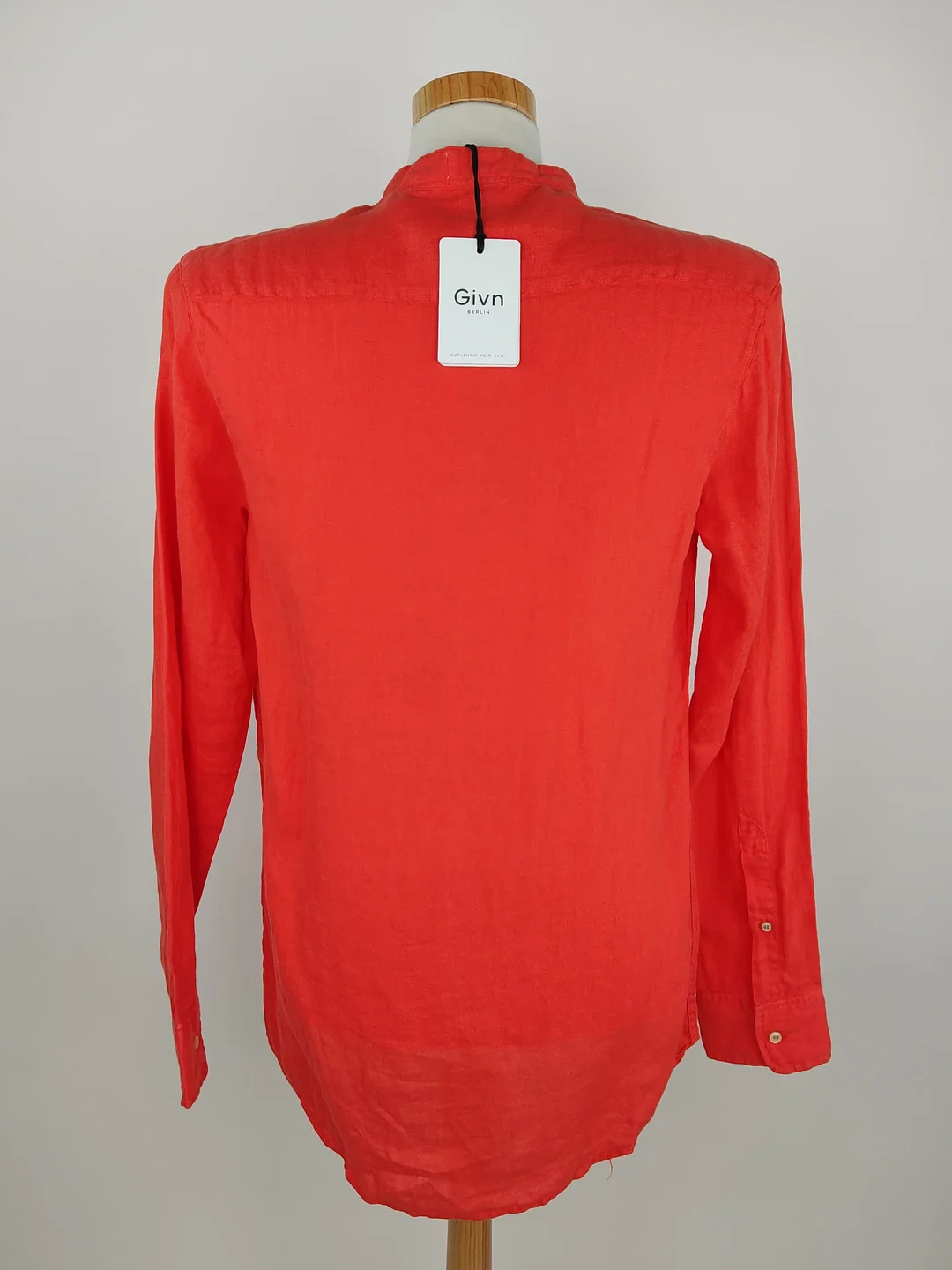 Givn Herren Leinenhemd orange - S / 46 – Bild 3