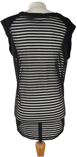Mesh-Minikleid Maison Scotch Transparent-Streifen | Sommer-Statement - Bild 2