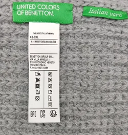 United Colors of Benetton Kinderschal grau Gr. XS-3XL - Bild 2