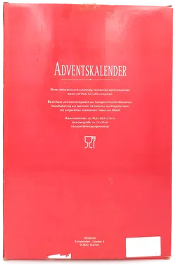 Adventskalender handgeschnitzt und handbemalt mit 24 Säckchen zum Befüllen - Bild 2