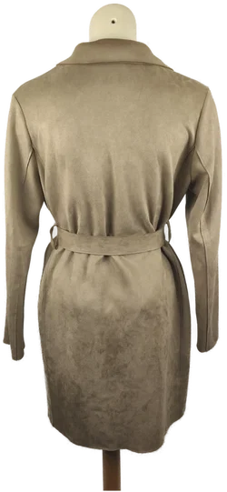 Damenmantel Jean Pascale Beige Mit Bindegürtel | Herbst-Chic – Vorschau 3